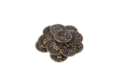 Renaissance Themed Gaming Coins - Medium 25mm (12-Pack)