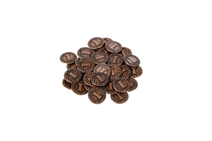 Pirate Doubloons Themed Gaming Coins - Tiny 15mm (18-Pack)