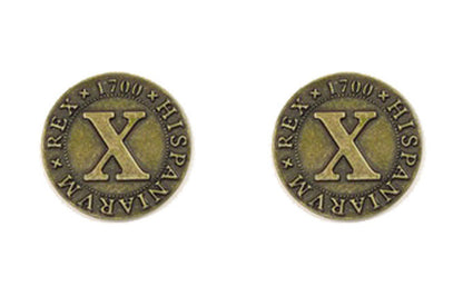 Pirate Doubloons Themed Gaming Coins - Medium 25mm (12-Pack)