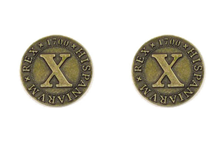 Pirate Doubloons Themed Gaming Coins - Medium 25mm (12-Pack)