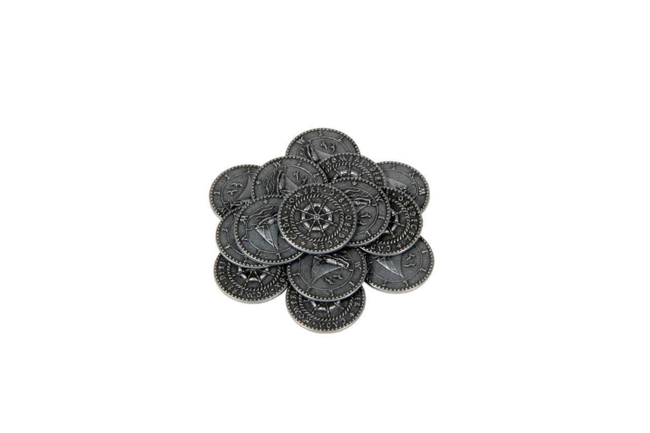 Pirate Ships Themed Gaming Coins - Small 20mm (15-Pack)