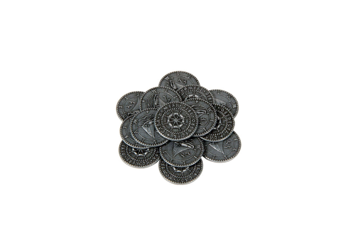 Pirate Ships Themed Gaming Coins - Small 20mm (15-Pack)
