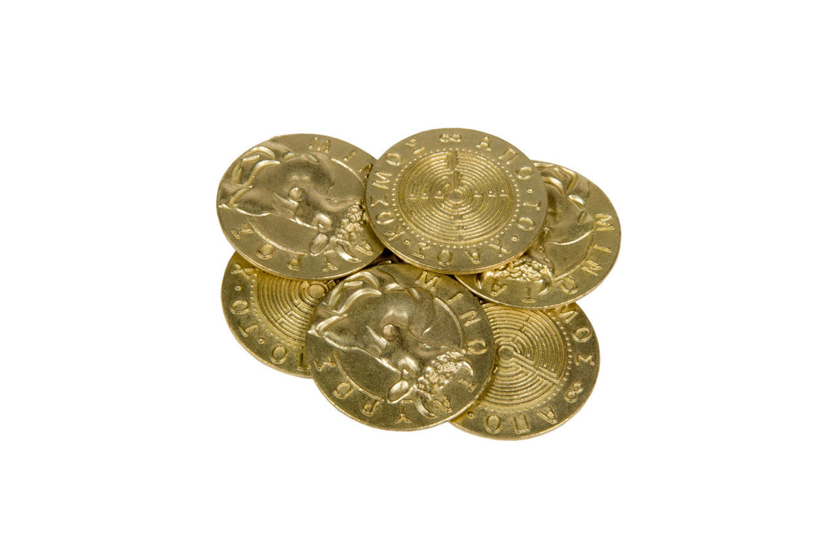 Mythological Monsters Themed Gaming Coins - Jumbo 35mm (6-Pack)