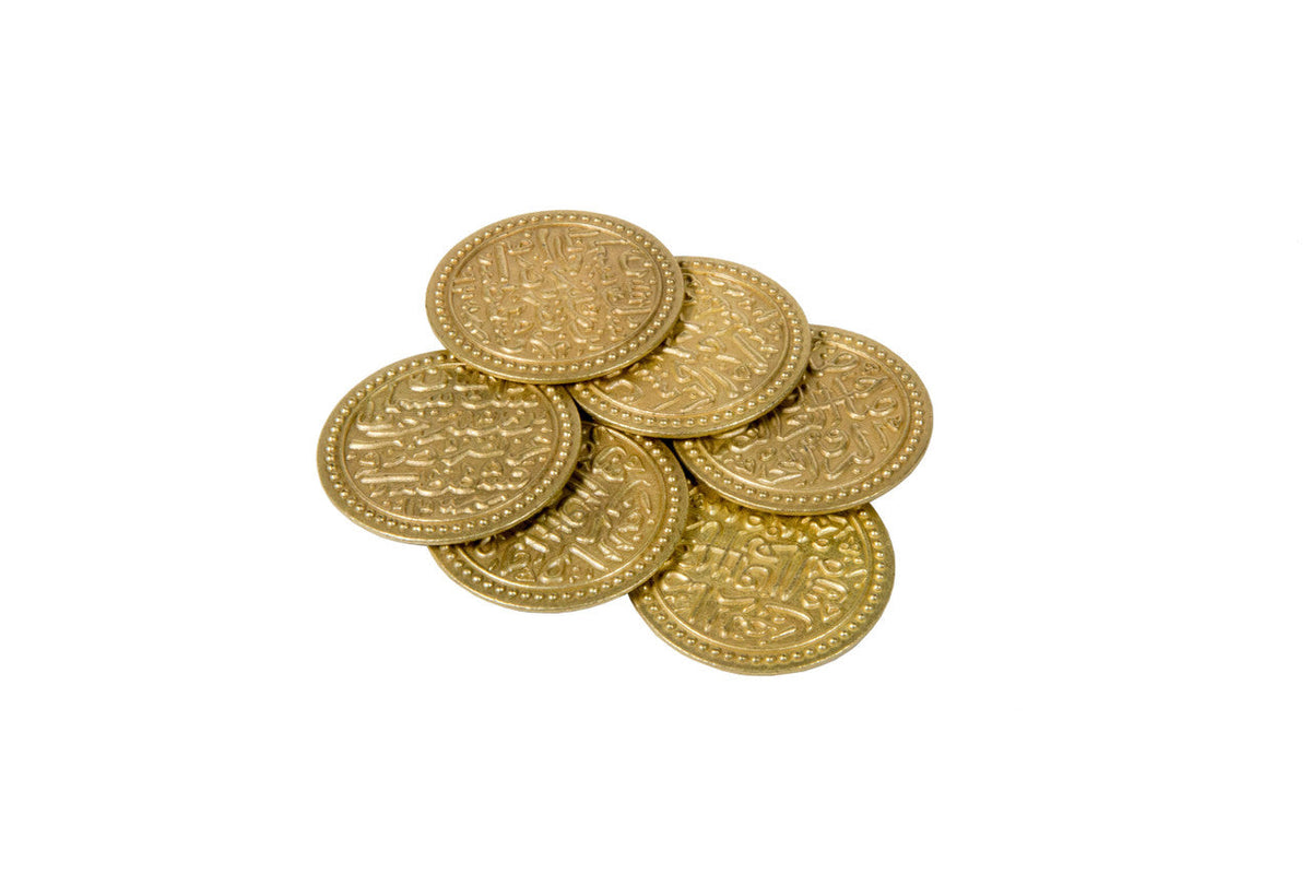 Persian & Asia Minor Themed Gaming Coins - Jumbo 35mm (6-Pack)