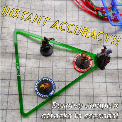 DND Area of Effect Spell Templates - Set of 16 AOE Markers for RPG