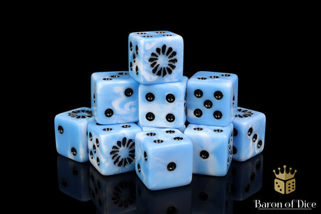 Fanged Maw Dice - Blue Frost