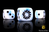 Fanged Maw Dice - White Ice