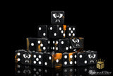 Skull Grinders Dice - Black Lava