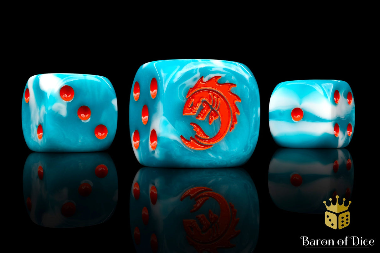 Sea Monsters Dice - Orange