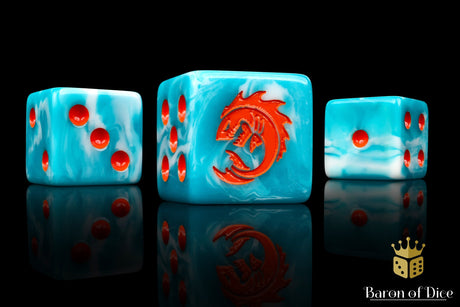 Sea Monsters Dice - Orange