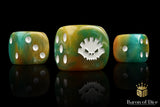 Aztec Lizard Dice - Golden Scale