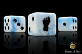 Giant Footprint Dice - White Ice