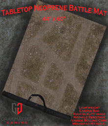 Abandoned Town - Neoprene Battle Mat with Bag