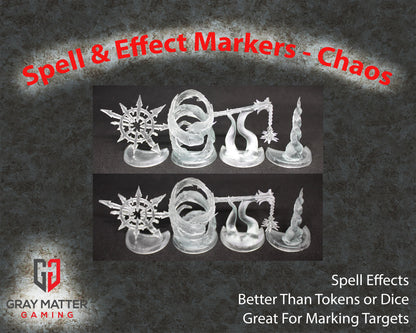 3D Printed Spell & Effect Tokens \ Markers