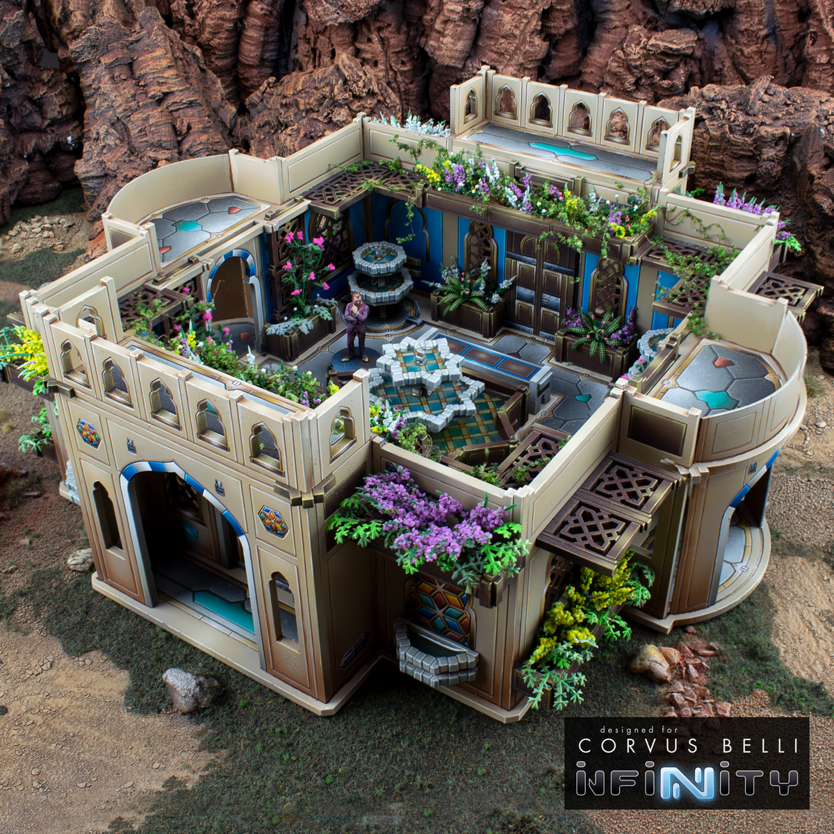 Alcazaba Sahn + Water Features — Bare MDF