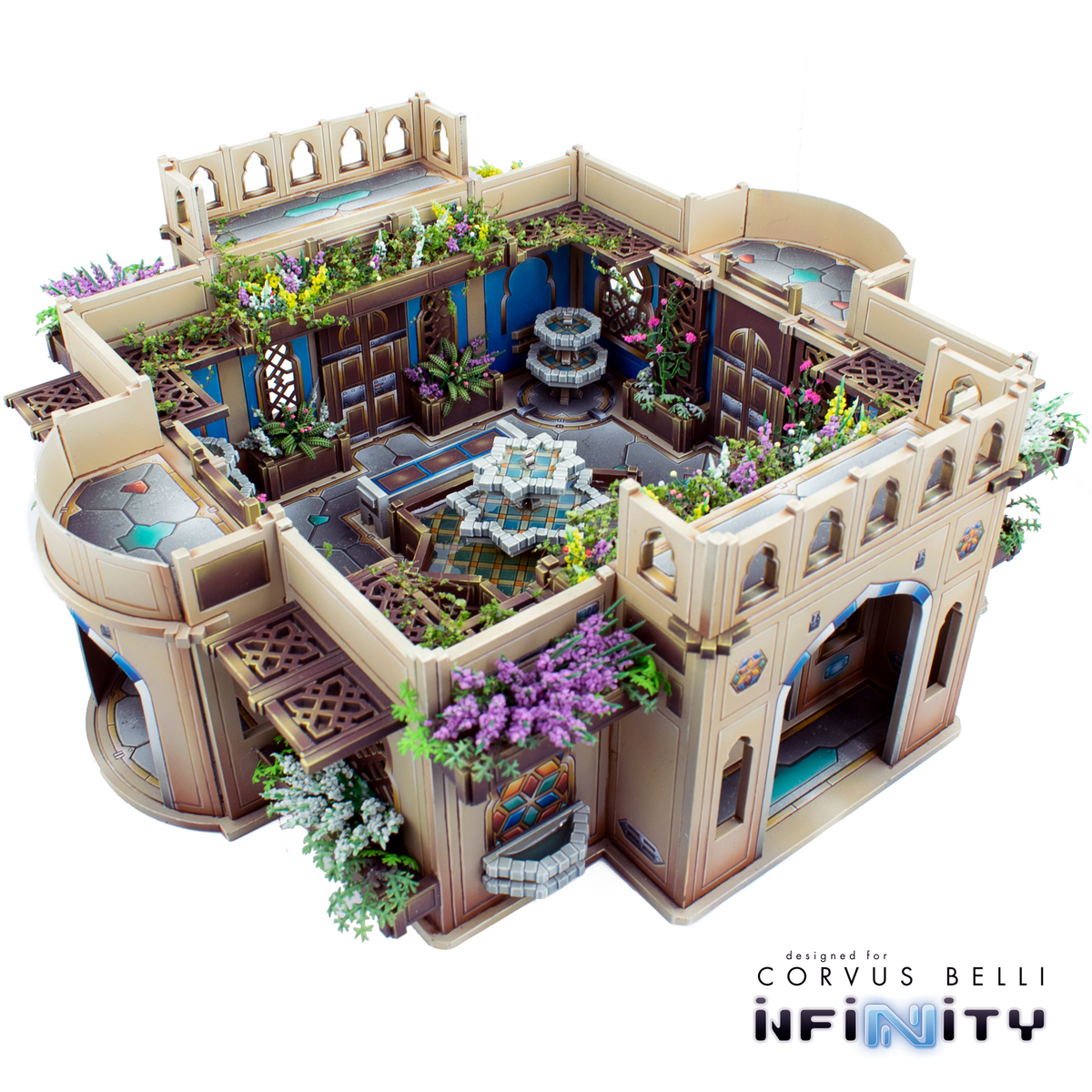 Alcazaba Sahn + Water Features — Bare MDF
