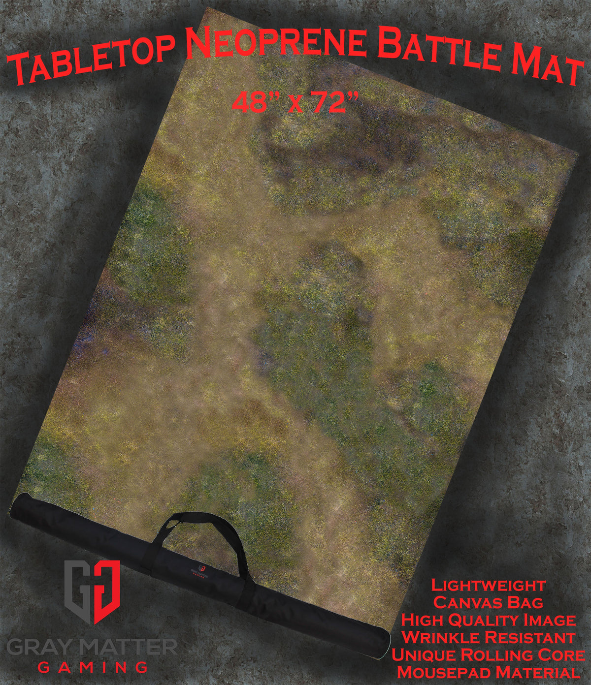 Autumn Prairie - Neoprene Battle Mat with Bag
