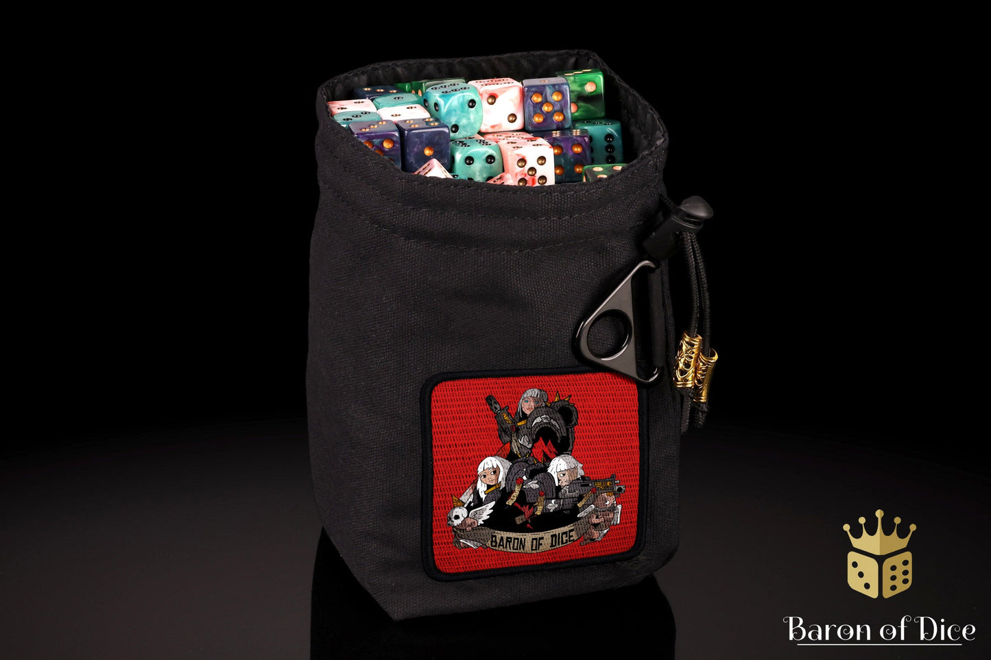 Baron's Dice Bag | Nuns With Guns Velcro Patch
