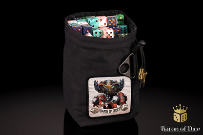 Baron's Dice Bag | Flaming Book Velcro Patch