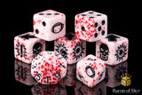 Murderous - Bloody Football Dice (Set of 7)