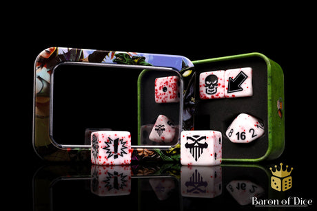 Murderous - Bloody Football Dice (Set of 7)