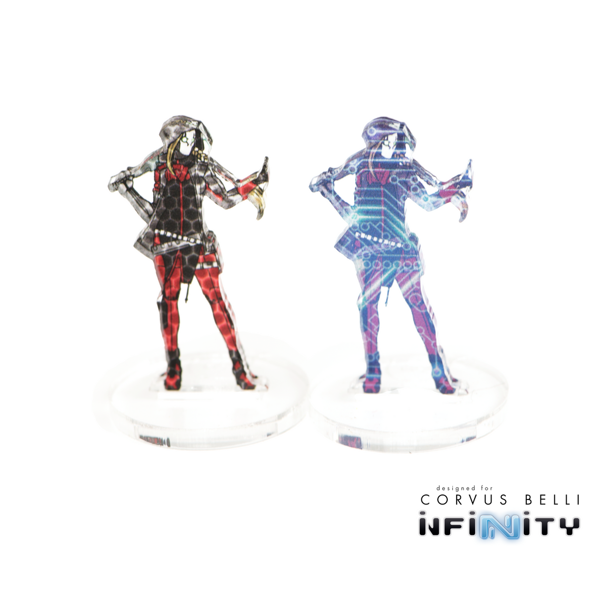Infinity 3D Markers: Corregidor Bandit, Female (25mm Camo -3, Cybermask)