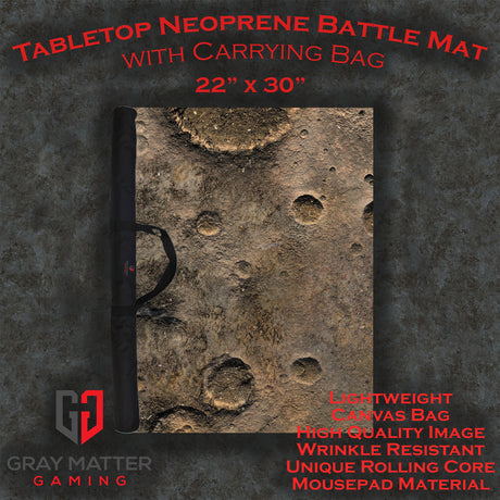 Blasted Battlefield - Neoprene Battle Mat - Warhammer, AoS, 40K, Kill Team, MCP, Shatterpoint, Legion, More