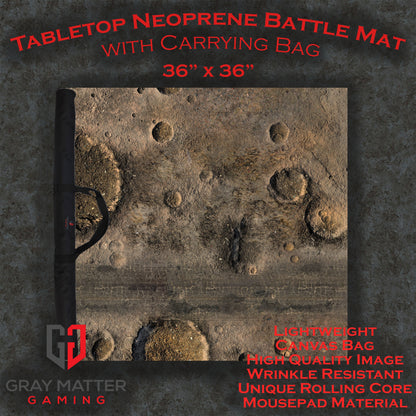 Blasted Battlefield - Neoprene Battle Mat with Bag