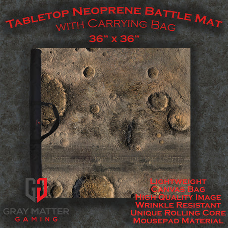 Blasted Battlefield - Neoprene Battle Mat - Warhammer, AoS, 40K, Kill Team, MCP, Shatterpoint, Legion, More