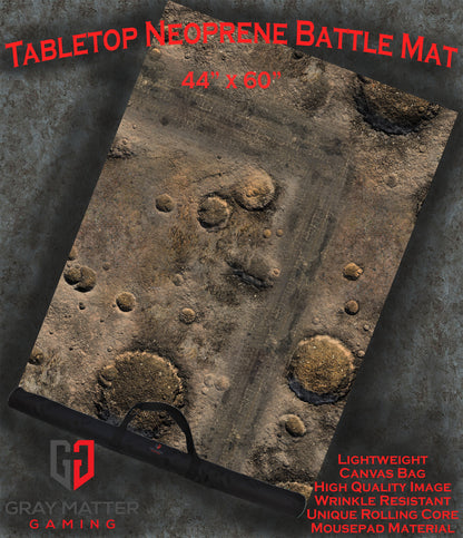 Blasted Battlefield - Neoprene Battle Mat with Bag