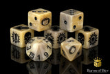 Bone - Bloody Football Dice (Set of 7)