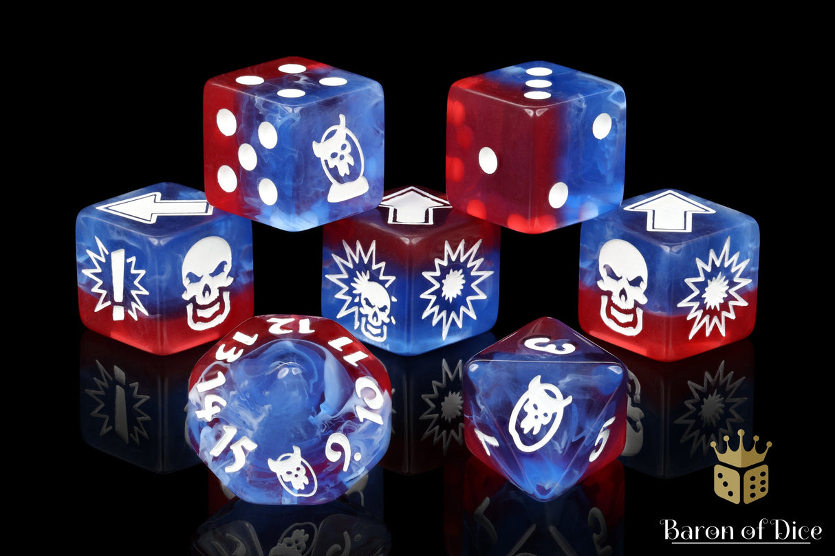 Revolution - Bloody Football Dice (Set of 7)