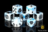 White Ice - Bloody Football Dice (Set of 7)