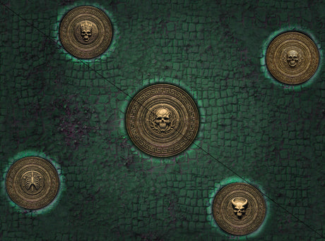 Spearhead Season 2 - Broken Cobblestone & Desert Paths - Neoprene Battle Mat with Bag