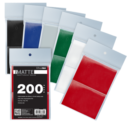 PRO-Matte Standard DECK PROTECTOR® Sleeves Bundle (200ct)