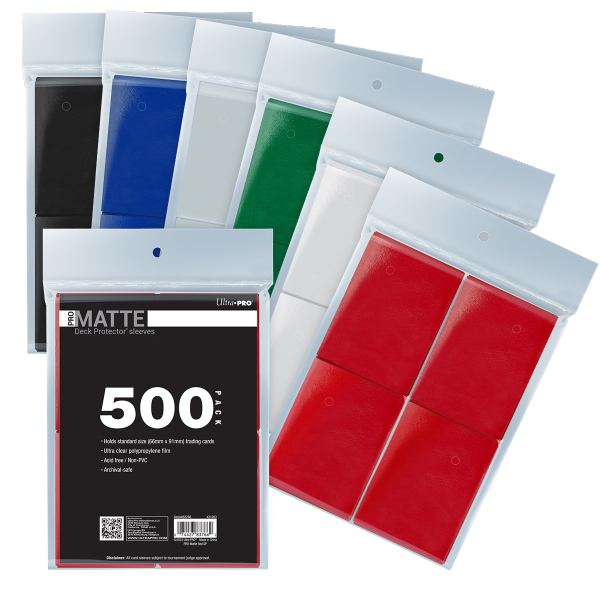 PRO-Matte Standard DECK PROTECTOR® Sleeves Bundle (500ct)