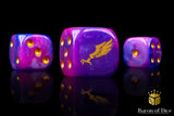 Children of Profligacy Dice - Gold Inlay
