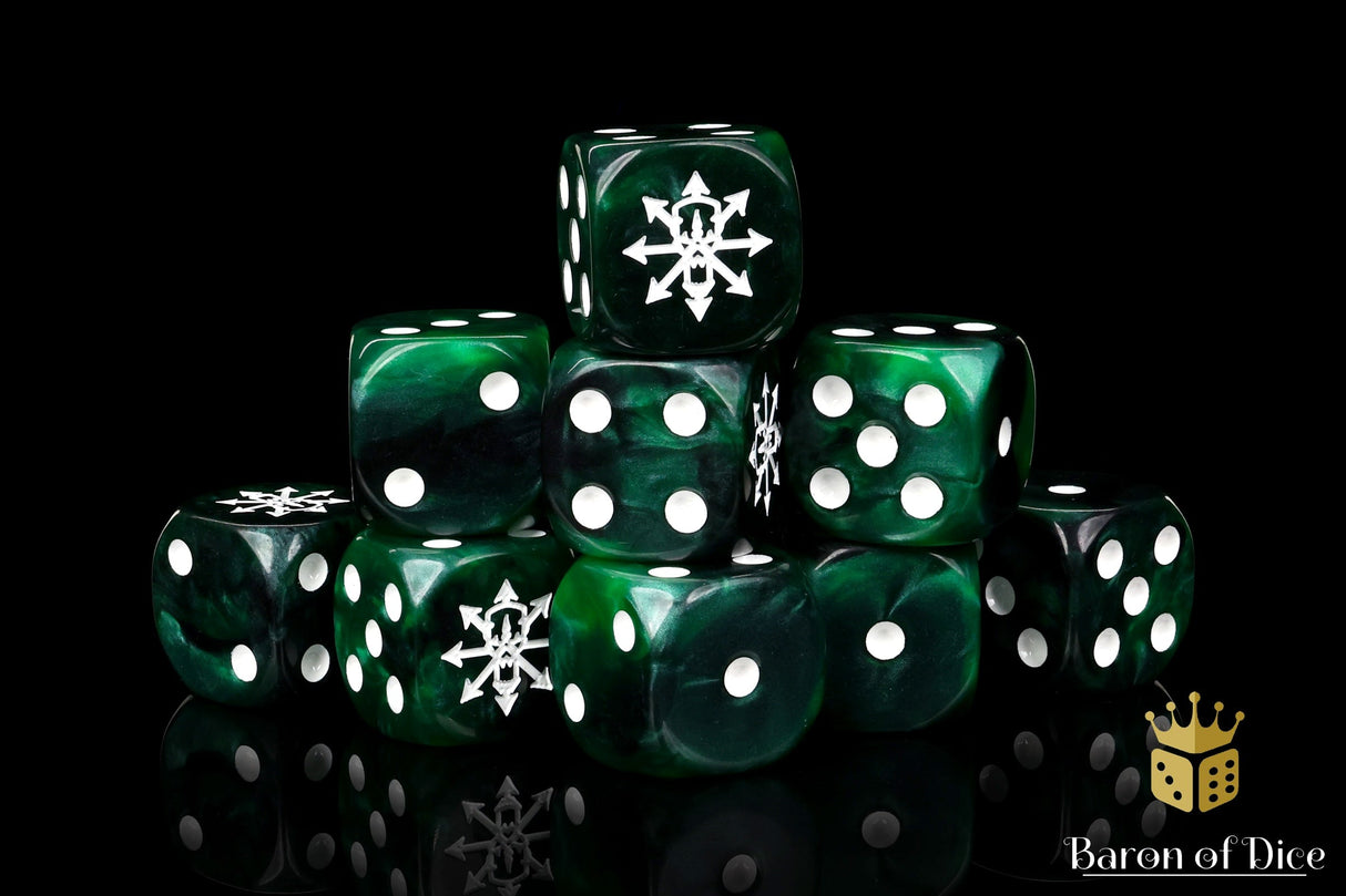 Tainted Knight Dice - Green