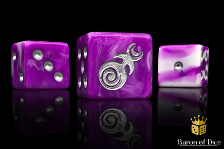 Gluttony Dice - Silver Inlay