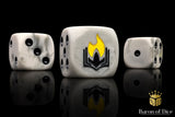 Flaming Book Dice