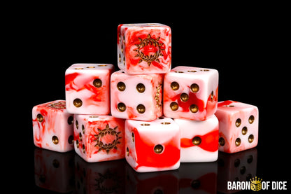 Carnage Dice - White