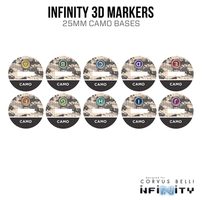 Infinity 3D Markers: Rokots, Male (25mm Camo)