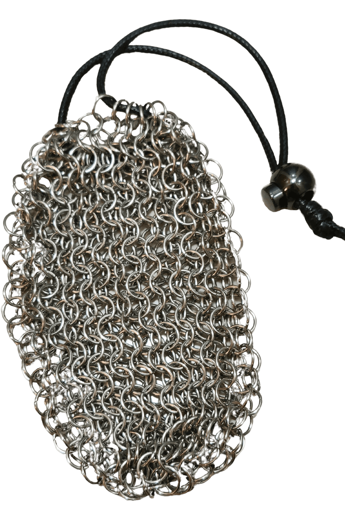 Futhark Handmade Chainmail DND Dice Bag – Medieval-Style D&D Dice Bag for RPG Polyhedral Dice Storage – DND Accessories: Ultra Durable Metal Dice Bag. Great DND Gift/DM Gift