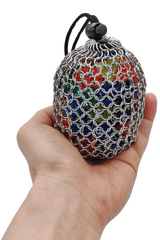 Futhark Handmade Chainmail DND Dice Bag – Medieval-Style D&D Dice Bag for RPG Polyhedral Dice Storage – DND Accessories: Ultra Durable Metal Dice Bag. Great DND Gift/DM Gift