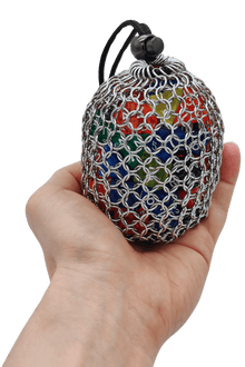 Futhark Handmade Chainmail DND Dice Bag – Medieval-Style D&D Dice Bag for RPG Polyhedral Dice Storage – DND Accessories: Ultra Durable Metal Dice Bag. Great DND Gift/DM Gift