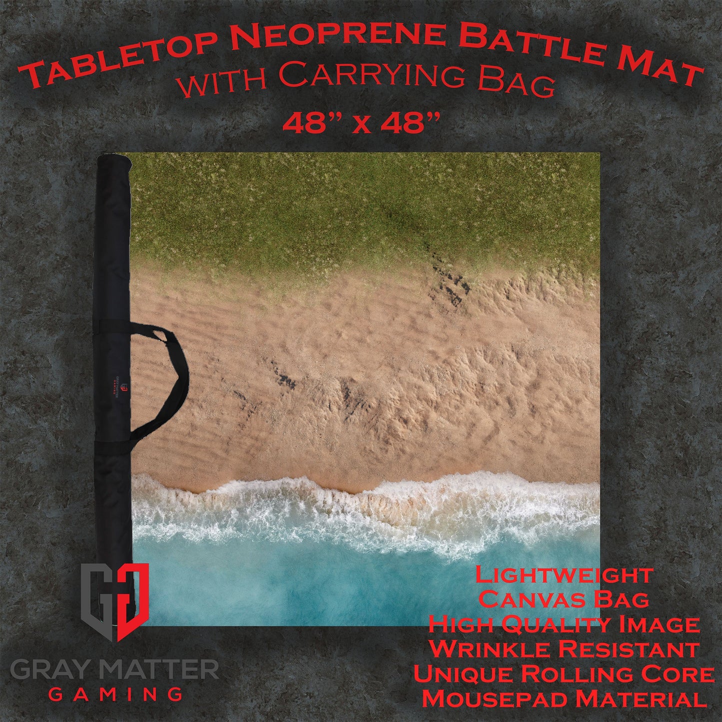 Coastal Shore - Neoprene Battle Mat with Bag
