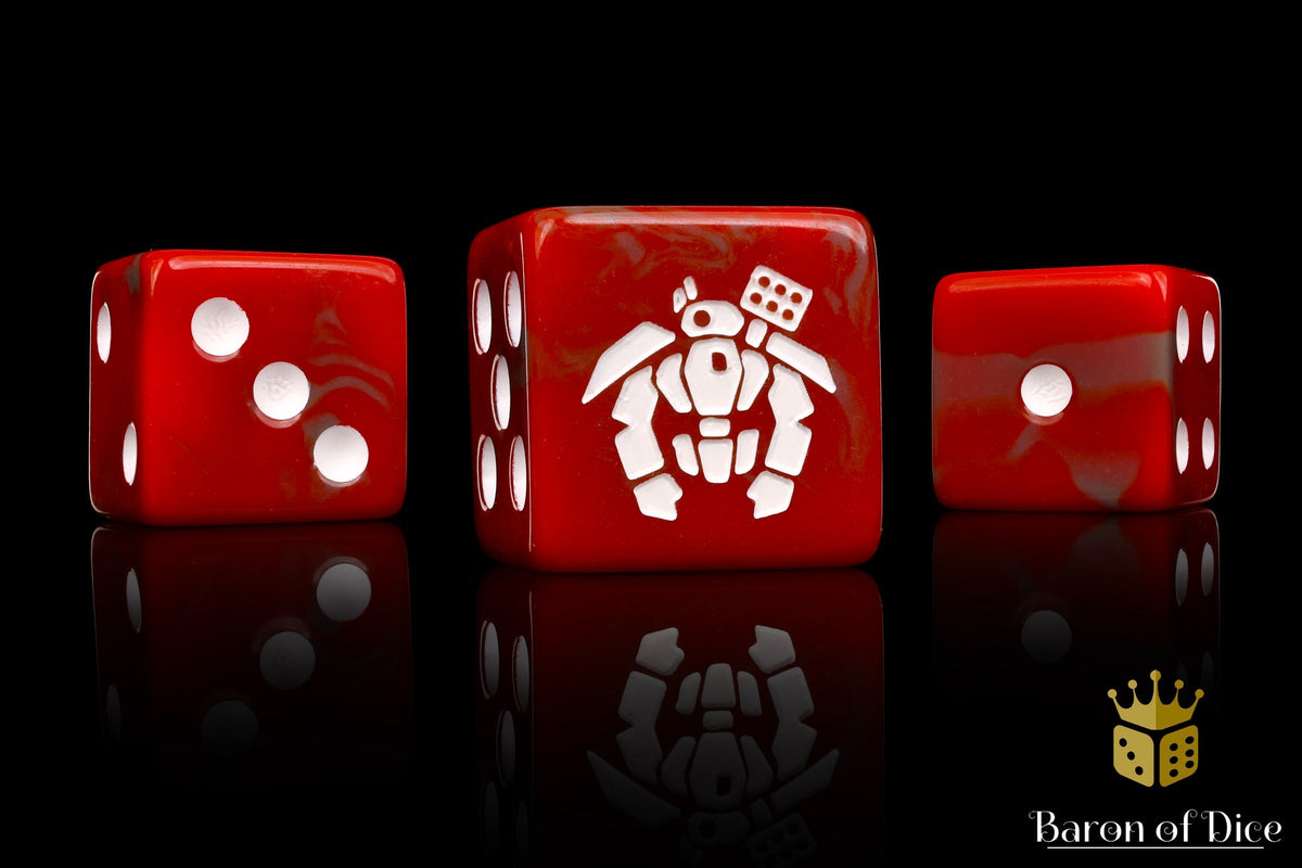 Crisis Robot Dice - Red