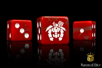 Crisis Robot Dice - Red