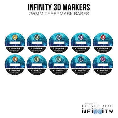 Infinity 3D Markers: Malignos (25mm Camo -6, Cybermask)