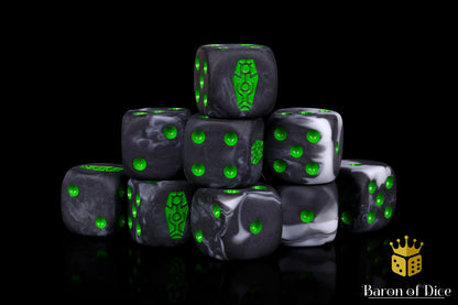 Day of the Dead Dice - Green Coffin